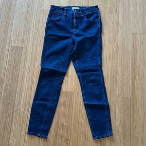 Madewell jeans, skinny skinny, 10 inch high riser, size 27